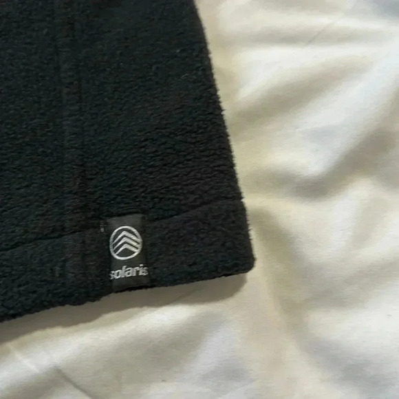 SOLARIS Men's fleece jacket Full Zip 3 Pockets Black Size XL outdoors - Picture 4 of 6